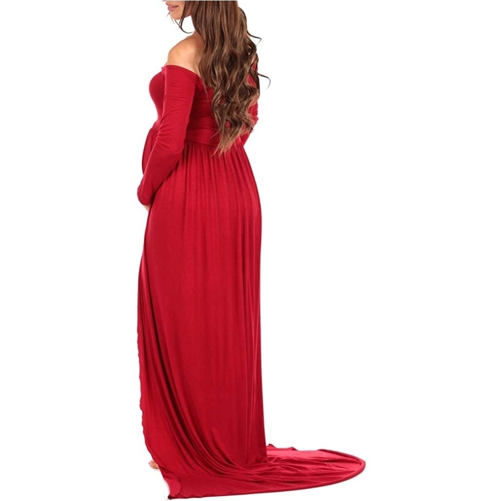 Valentine's♥️ Maternity Photoshoot Flowy Maxi Gown - Picture 4 of 7